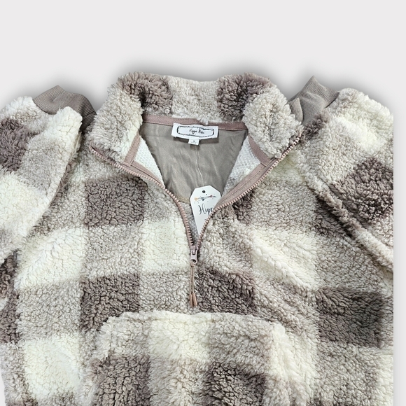 Hippie Rose Sherpa Quarter-Zip Long-Sleeve Top - Picture 10 of 15